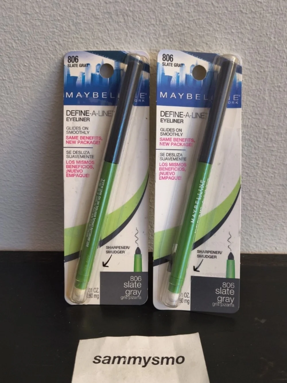Maybelline Define A-Line Mechanical Eyeliner Pencil 806 Slate Gray SEALED x2
